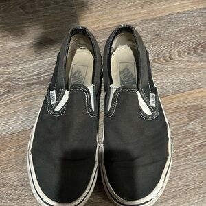 Vans Black Slip-On Shoes